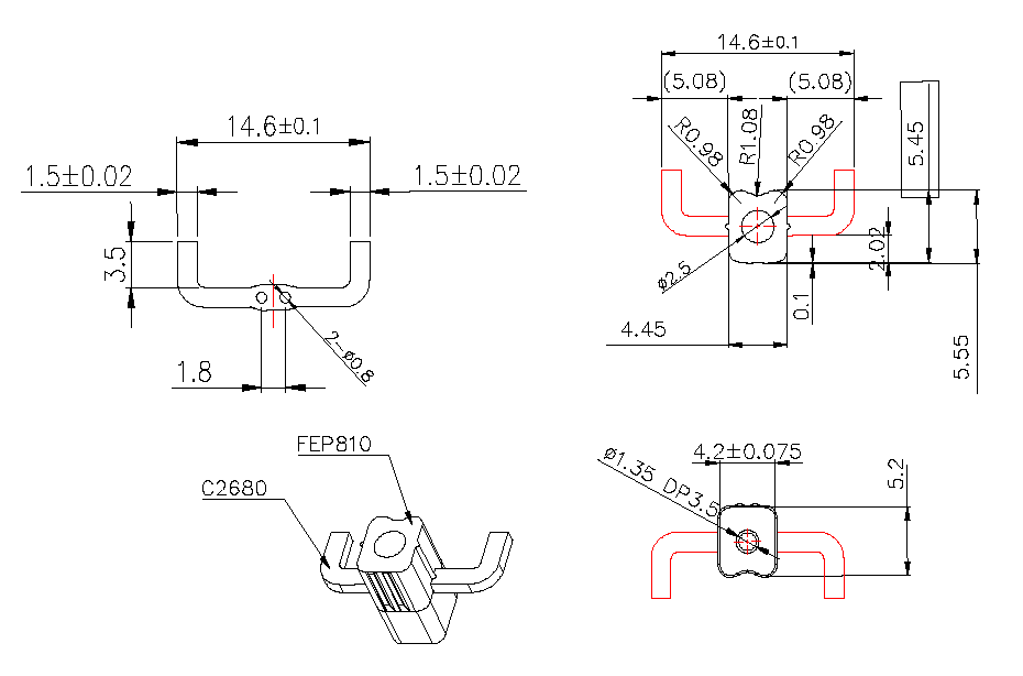 旋鈕|一體化卡塊|旋鈕鋁制|開(kāi)關(guān)|按鍵|PEEK螺絲|PEI螺絲